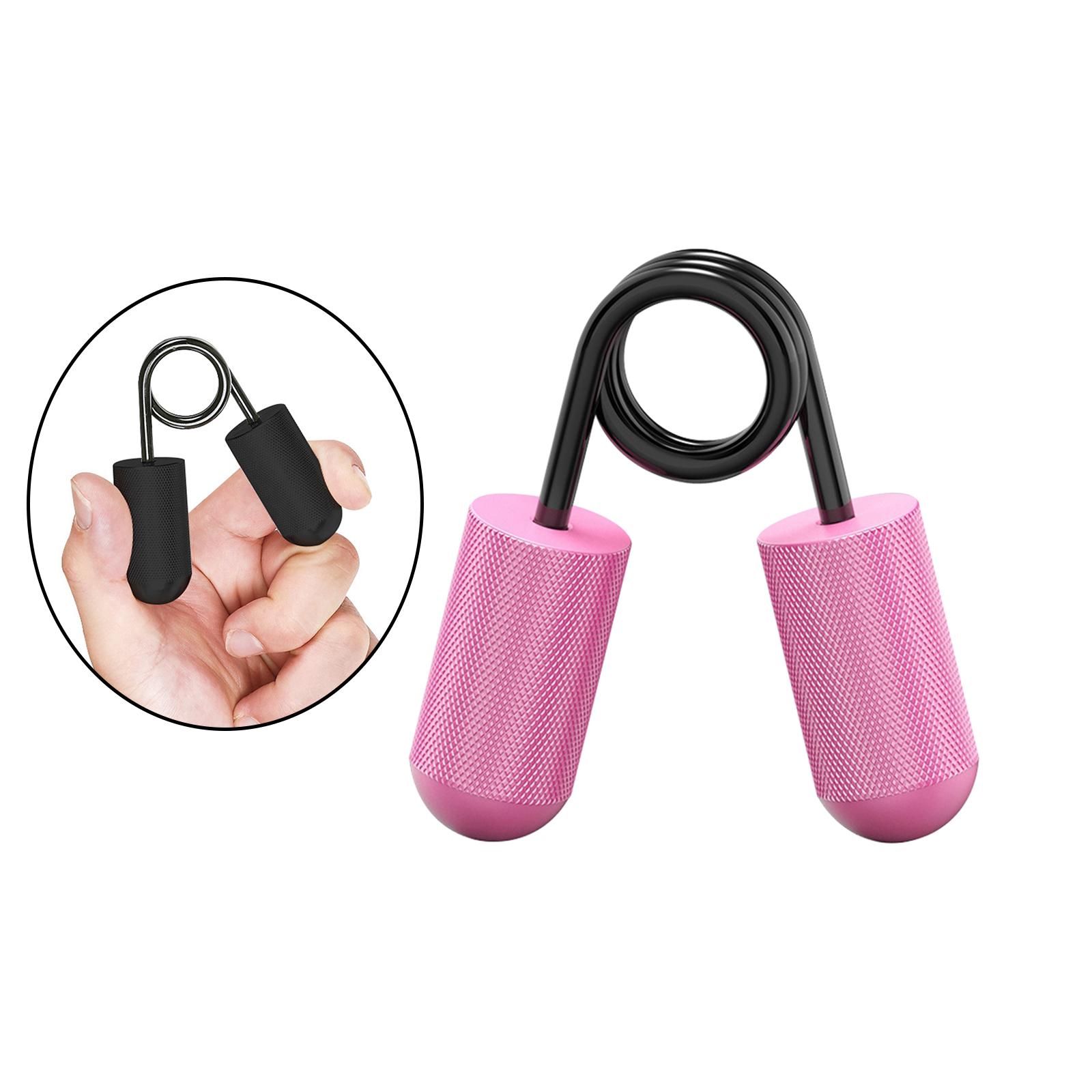 Fingers Exerciser Stretcher Strength Trainer Exercise Hand Grip Strengthener Pink 7.5cm