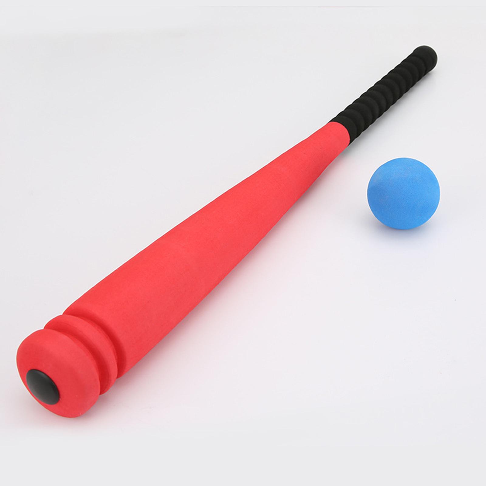 Sponge Baseball Bats Toy soft small Youth Baseball Toy for parks travel Indoor Red 