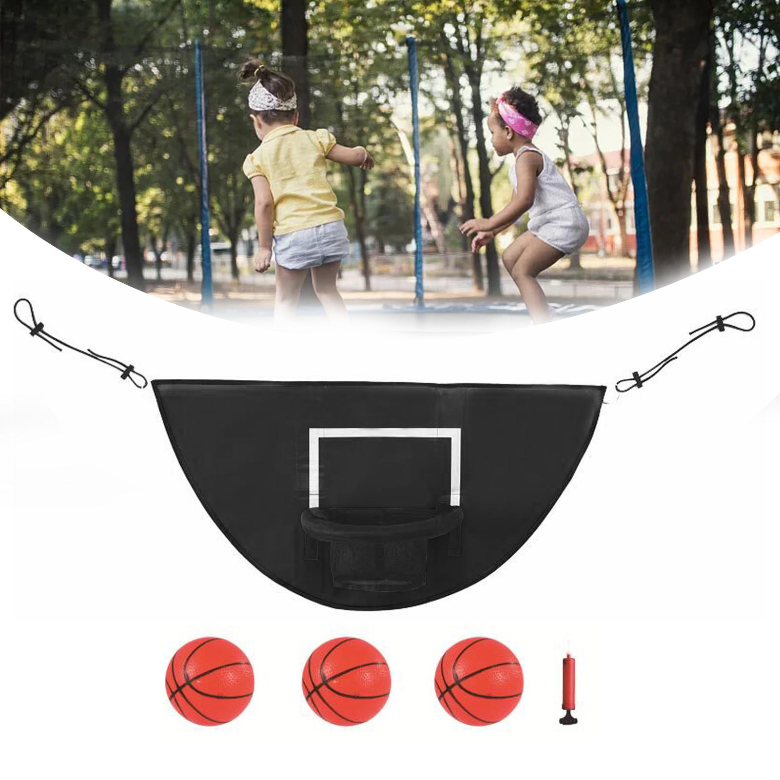 Trampoline Basketball Hoop Sports Toys Easy Install Outdoor Basketball Frame With Ball