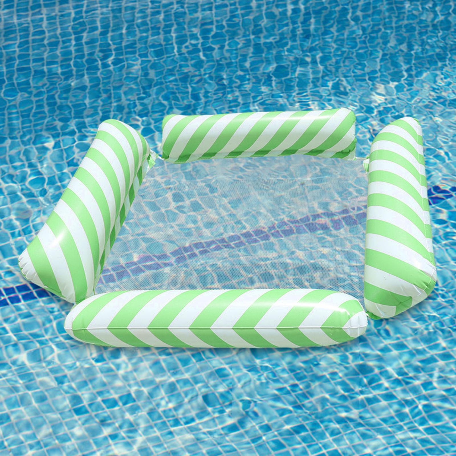 Inflatable Pool Float Hammock Bed for Adults Kids Durable Drifting Water Toy Green