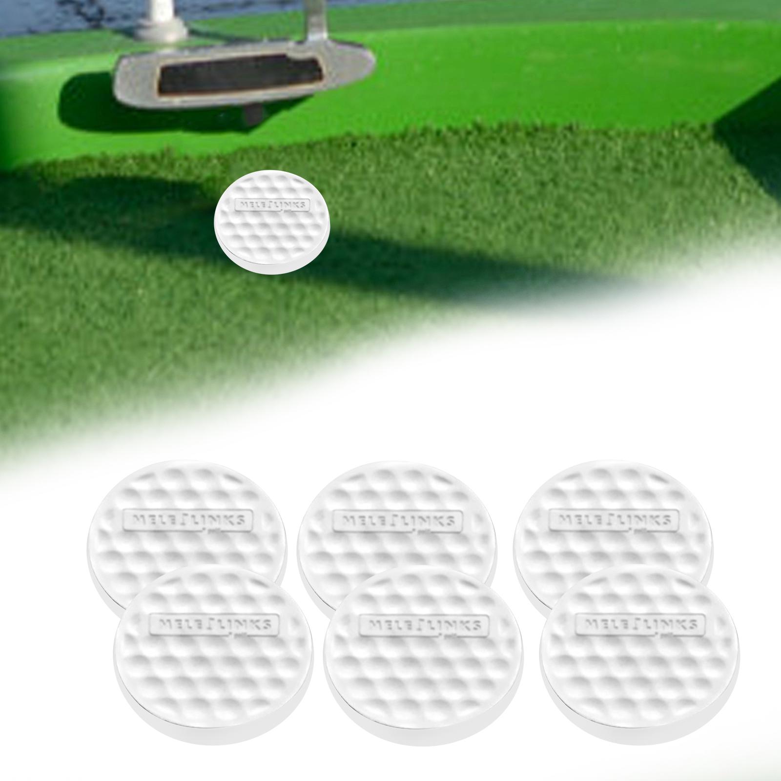 6x Flat Golf Balls Improve Accuracy Lightweight Exercise Golf Practice Balls