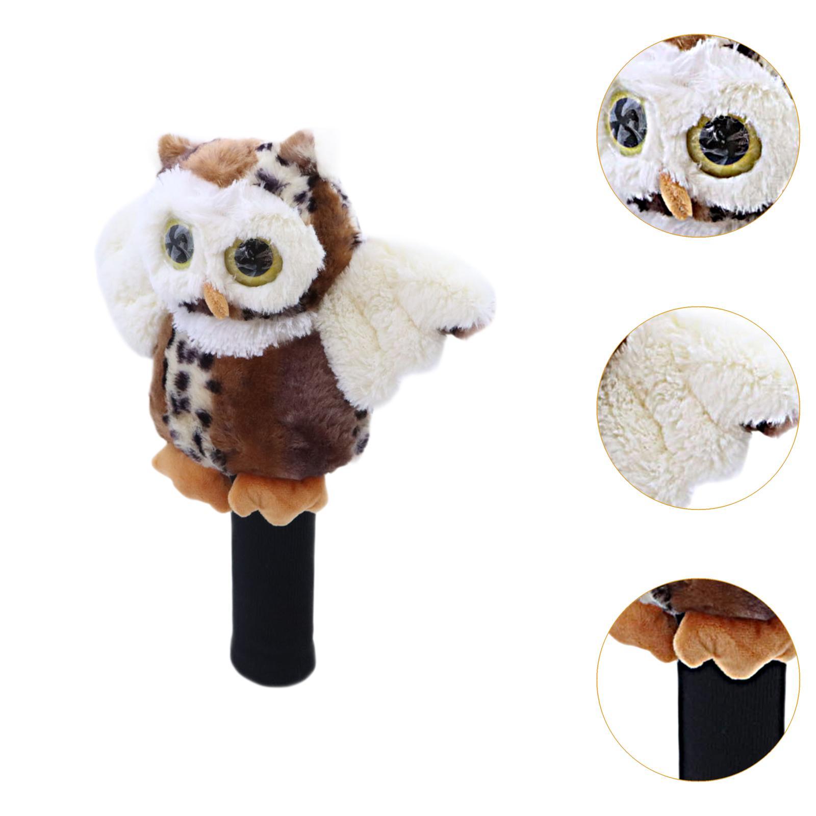 Golf Wood Driver Headcover Lovely Club Keepsake Scratchproof Club Head Cover Brown