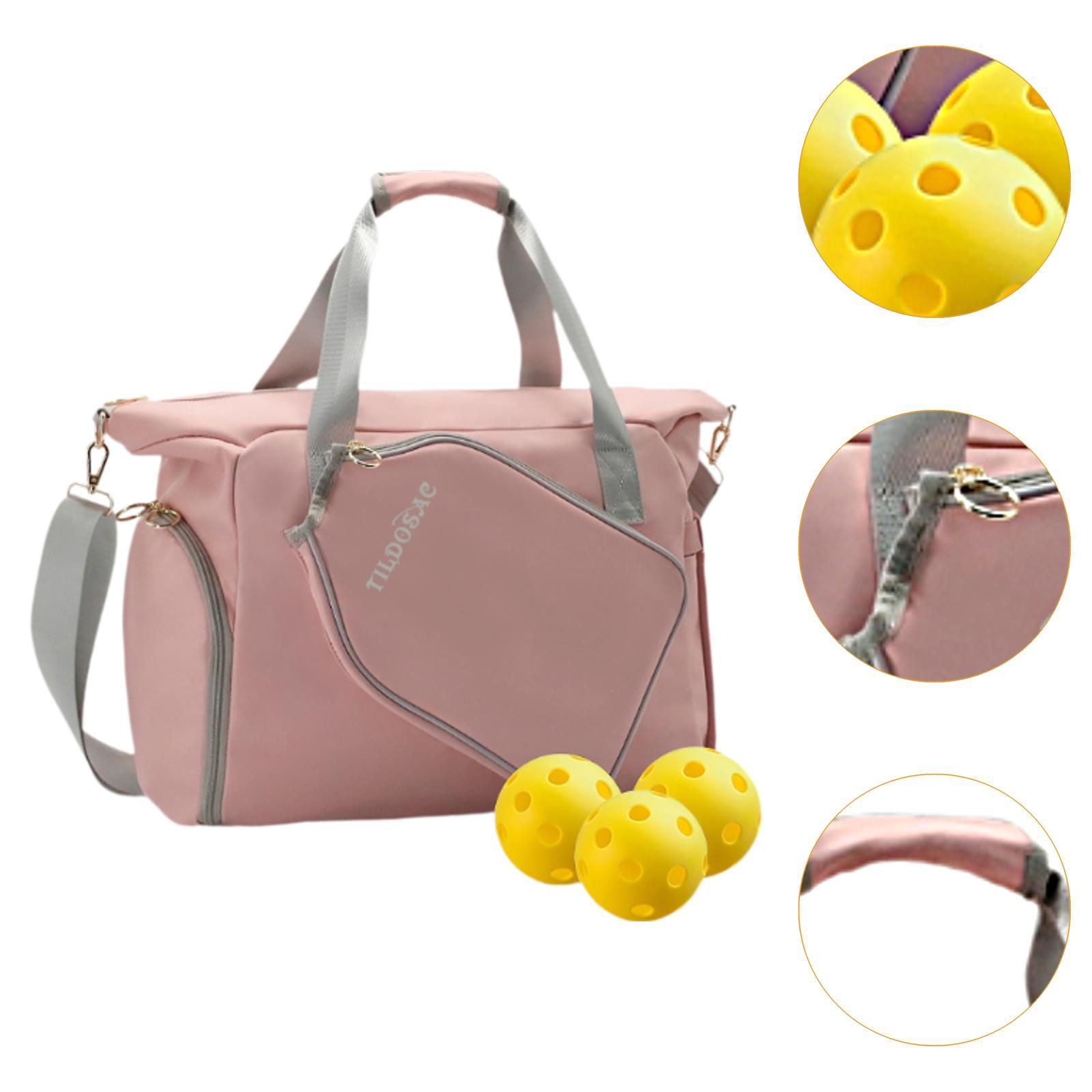 Women's Pickleball Bag with Paddle Holder Pocket Handbag Pickleball Tote Bag