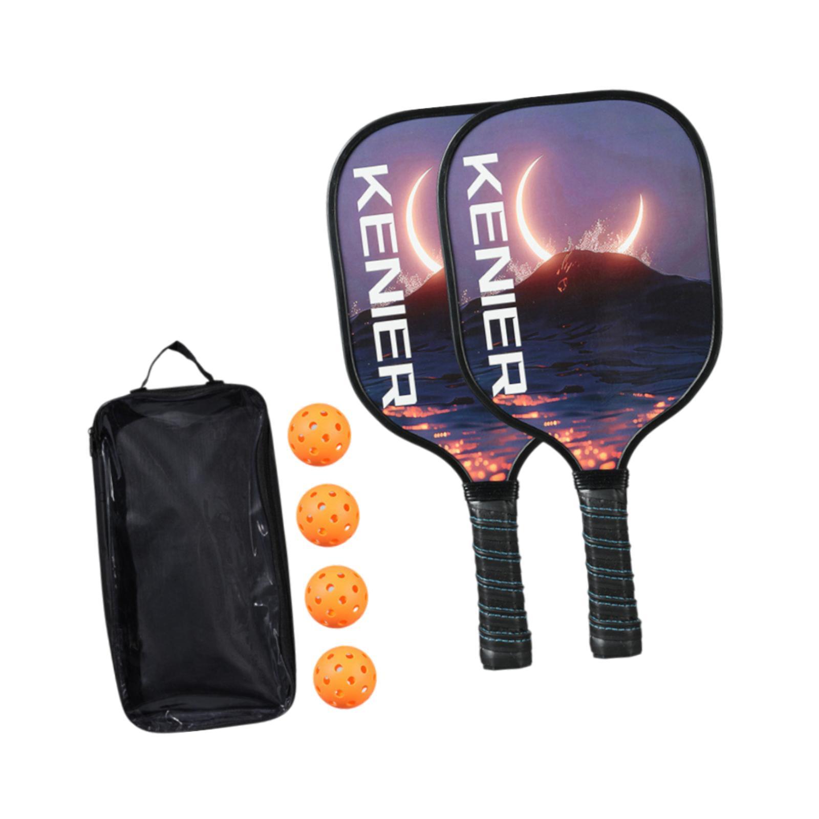 Pickleball Paddles Set Lightweight for Men Women Pickleball Set Orange Ball