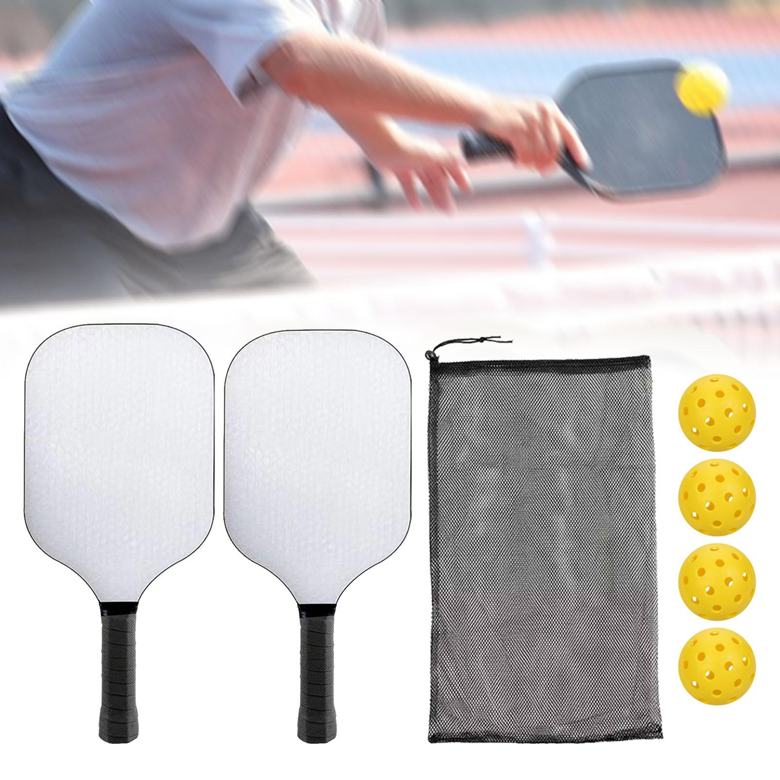 Pickleball Paddles Set Pickleball Rackets with Small Grip Fiberglass Surface