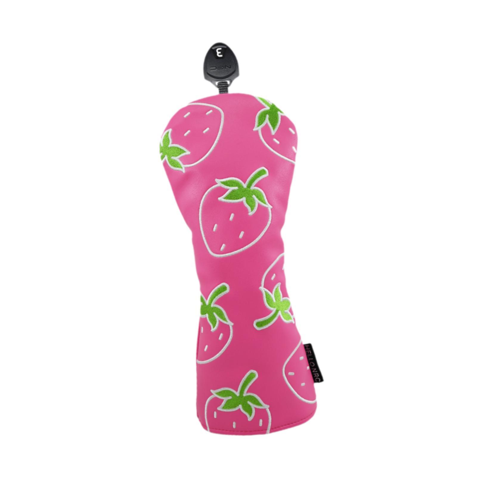Wood Headcover Strawberry Printed