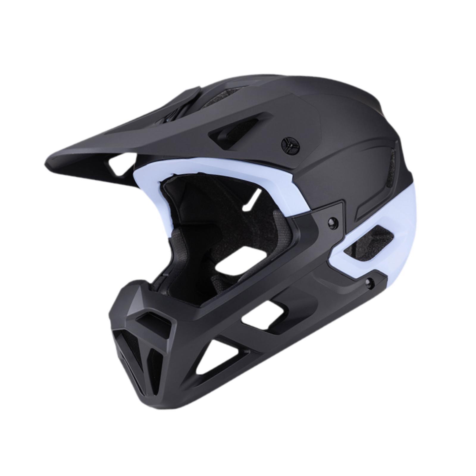 Full Face Bike Helmet Black Blue