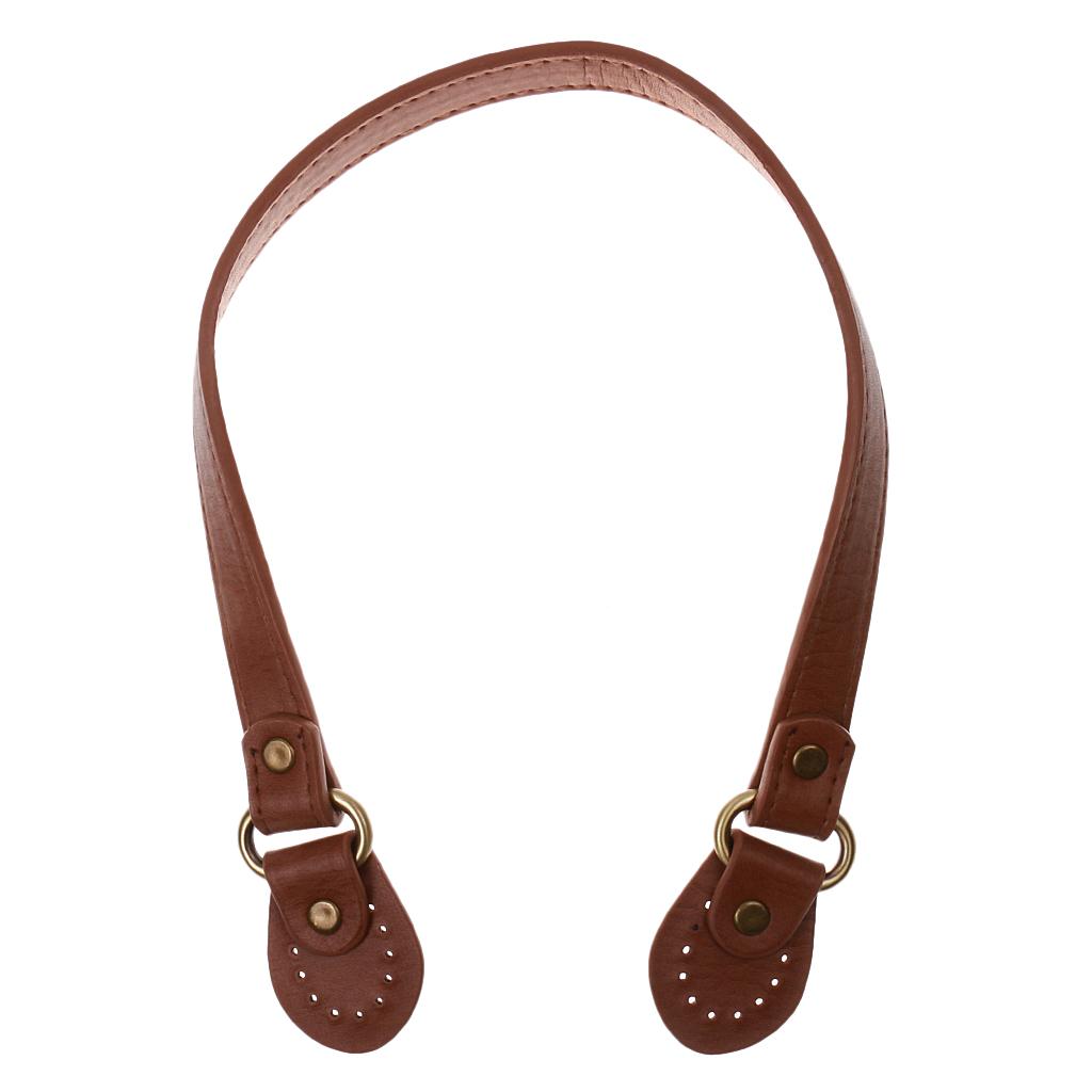 Handbag Replacement 54cm Women Shoulder Bag Strap Leather Handle Brown