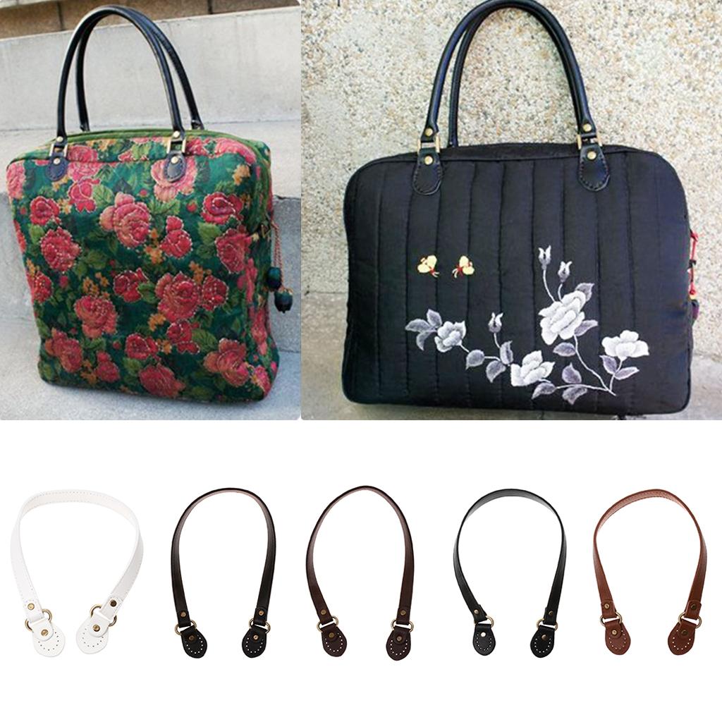 Handbag Replacement 54cm Women Shoulder Bag Strap Leather Handle Brown