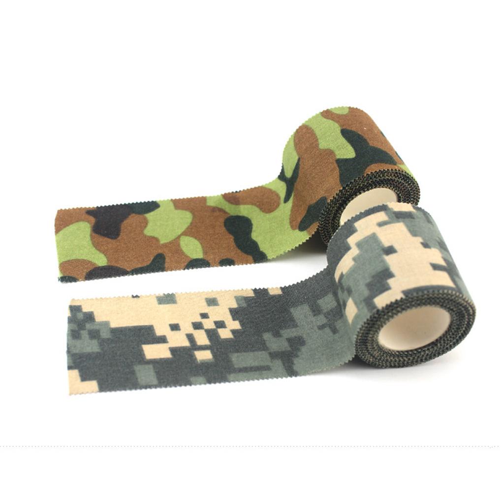 5m x 4.6cm ACU Camouflage Hunting Cotton Cloth Self Sticker Tape Roll