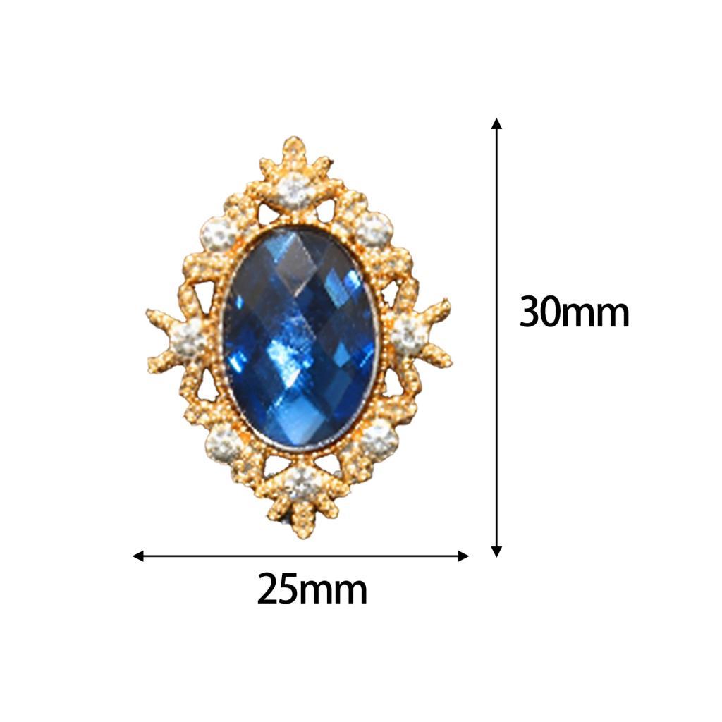 10x Rose Gold Rhinestone Pearl Button Crystal Findings Charms Earrings DIY