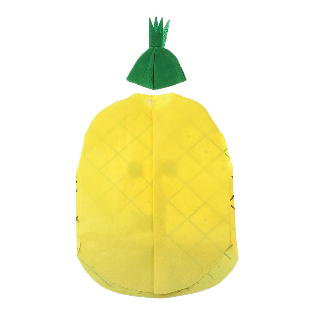 Kids Pineapple Costume Non-woven Fabric Fruit Outfit Party Fancy Dress
