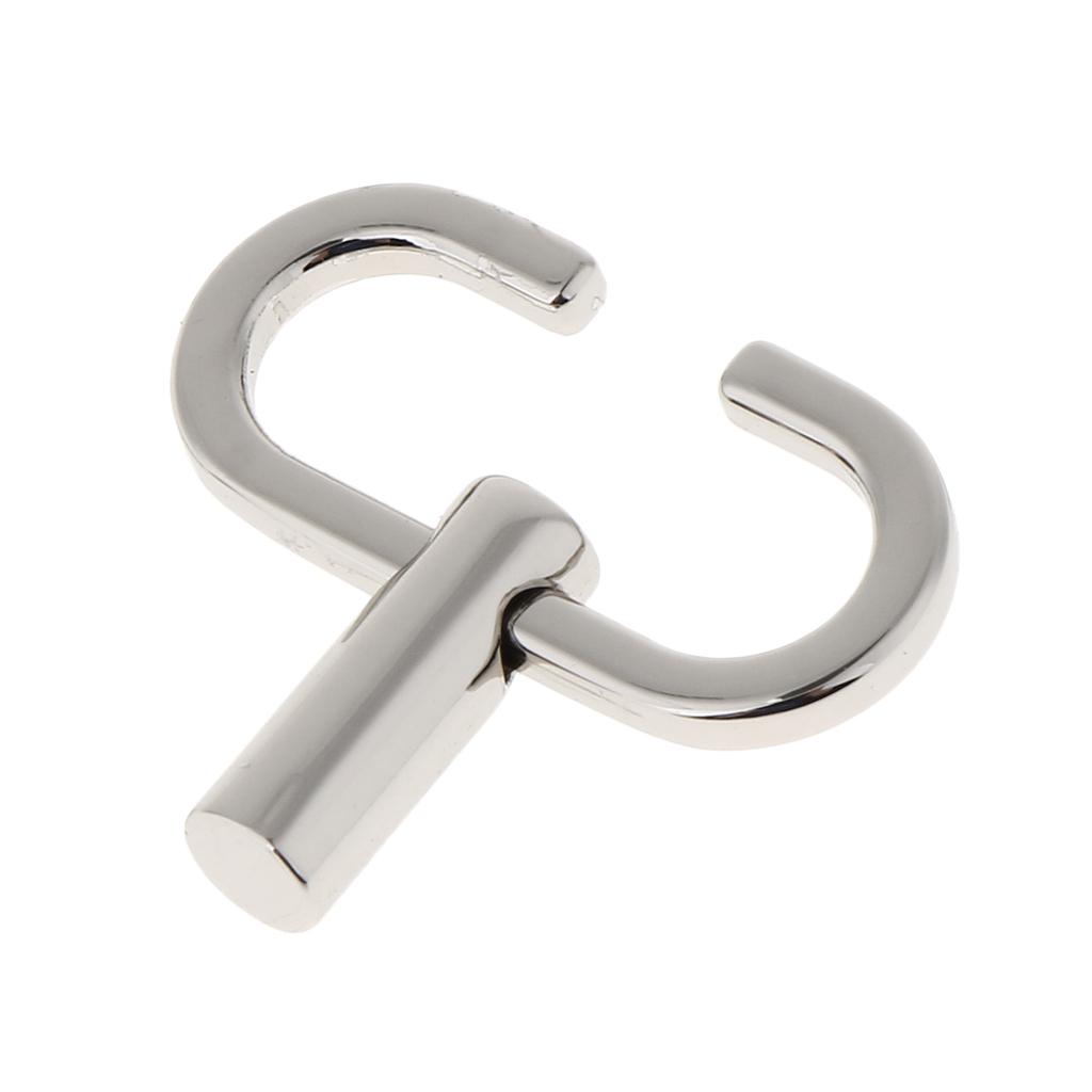 Adjustable Metal Buckle Handbag Chain Strap Bag Accessories Silver