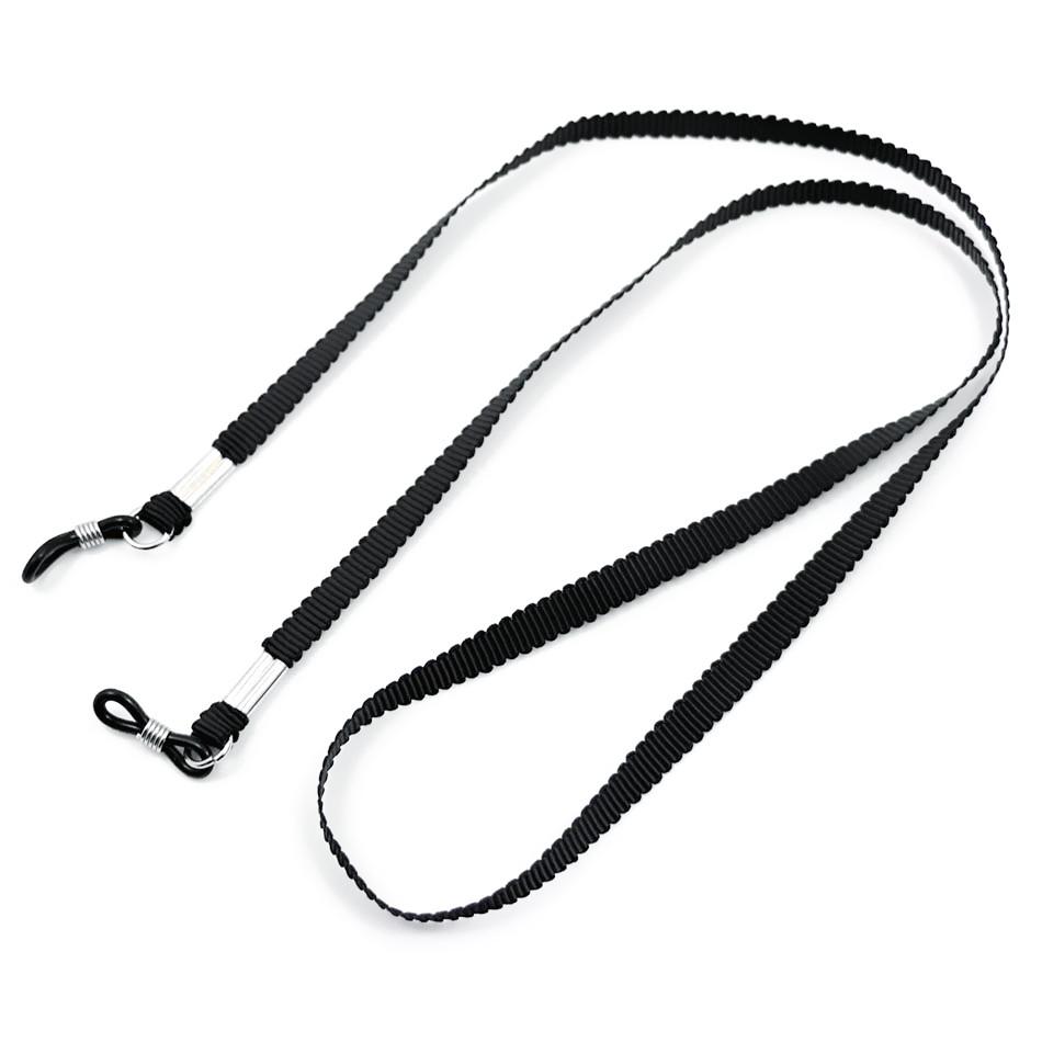 Black Ribbon Eyeglass Holder Sunglass Eyewear Glasses String Strap Chain