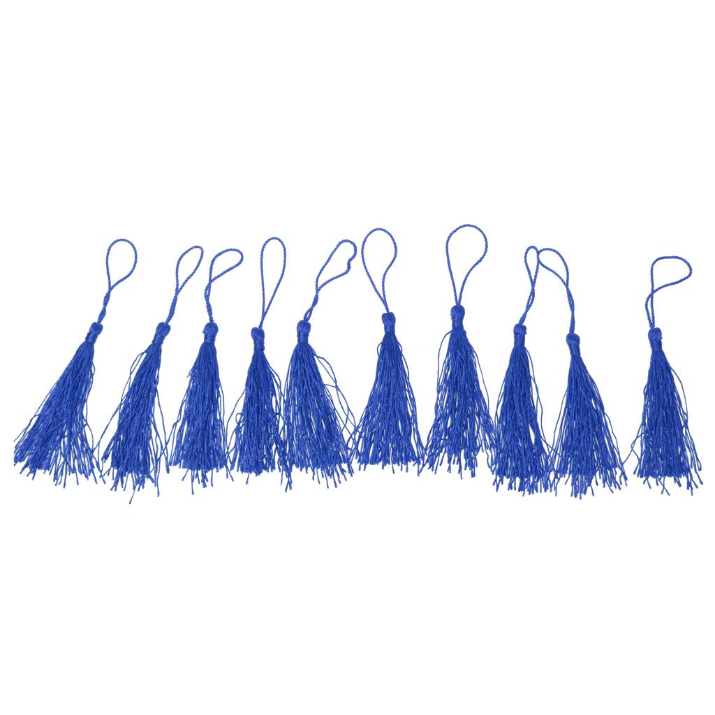 Fashion Tassel Pendants Trim Craft Applique Jewelry Making Dark Blue