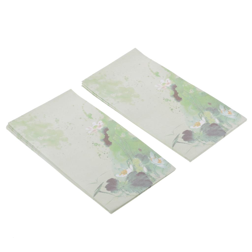 20pcs Chinese washing painting Envelope Postcard Letter Storage Style B