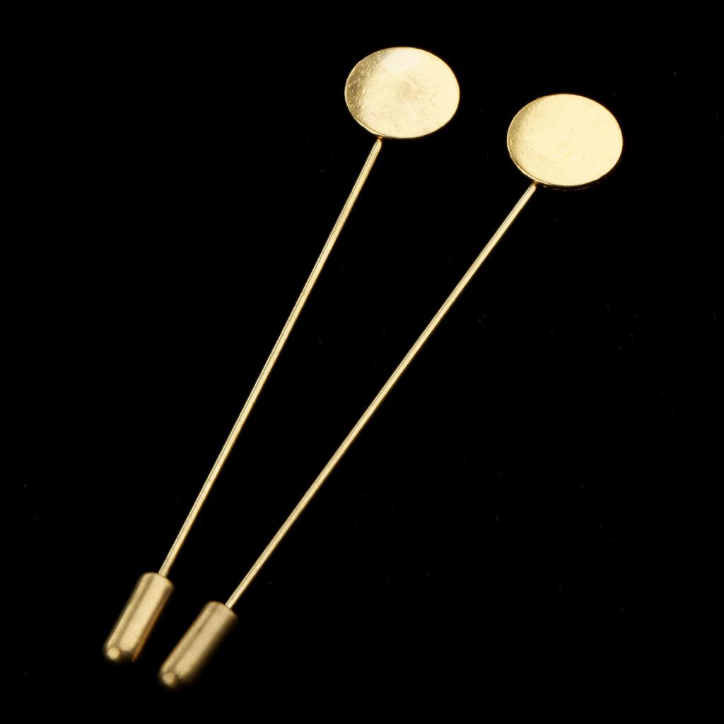 10pcs  act Flower Lapel  fasten Base  fix Blank Brooch Pin  