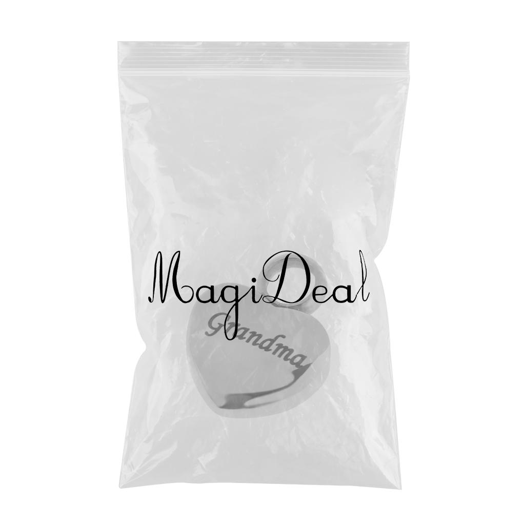 Memorial Pet Stainless Steel Heart Urn Pendant Cremation Ash Gift Grandma
