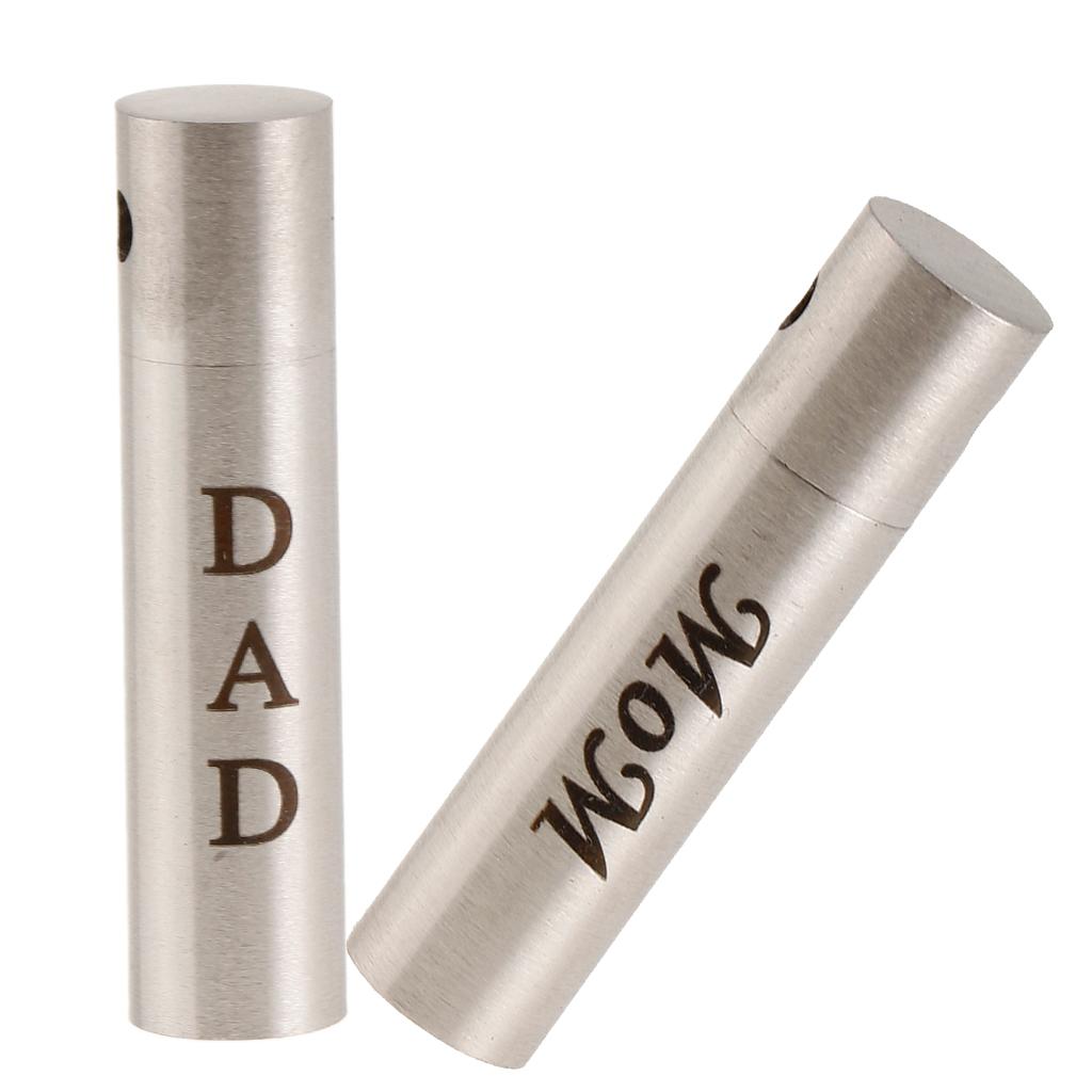 Cylinder Pillar Stainless Steel Urn Cremation Family Keepsake Pendant Dad