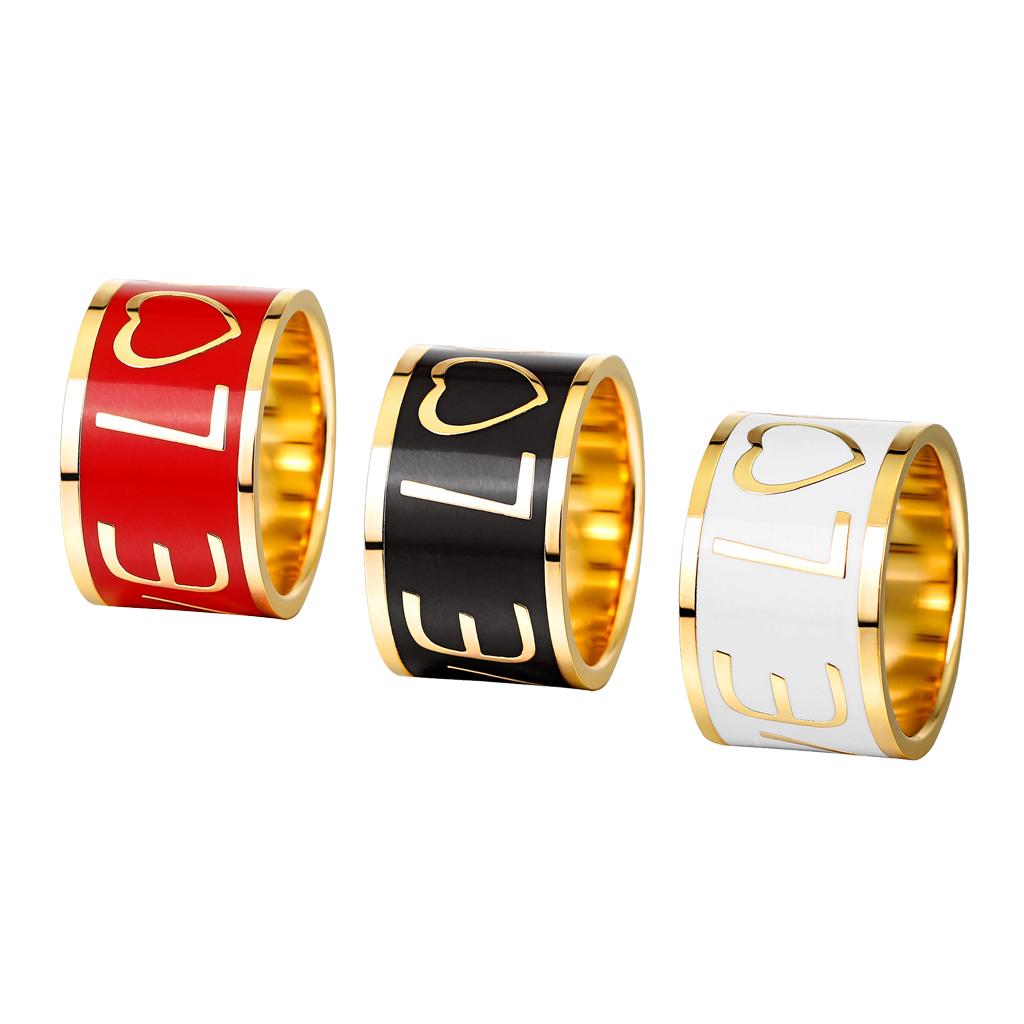 Gold Plated Stainless Steel Love Silk Chiffon Scarf Rings Buckle Clip Red