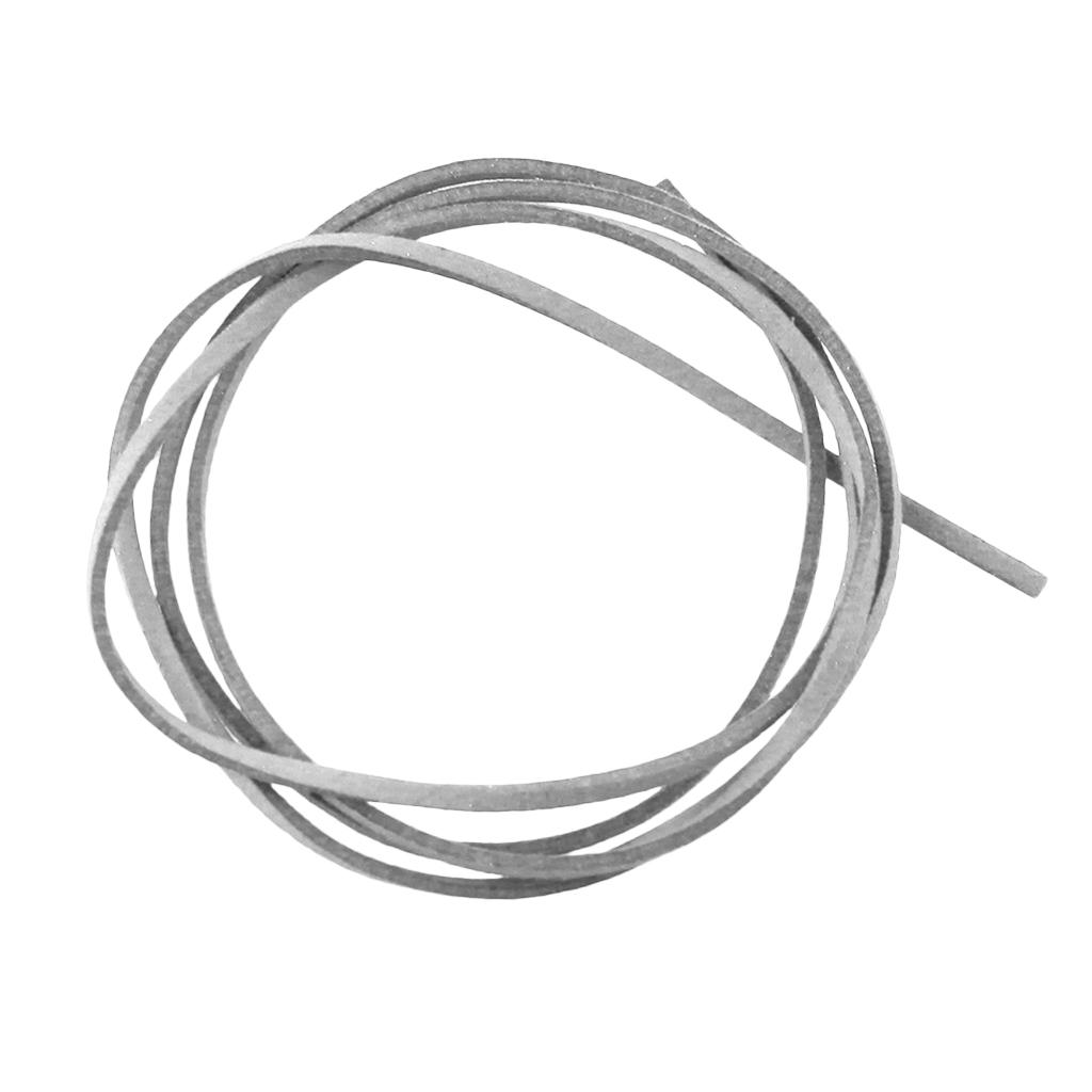 20x1m Artificial Leather Korean Velvet Rope Micro Fiber Cord Light Gray