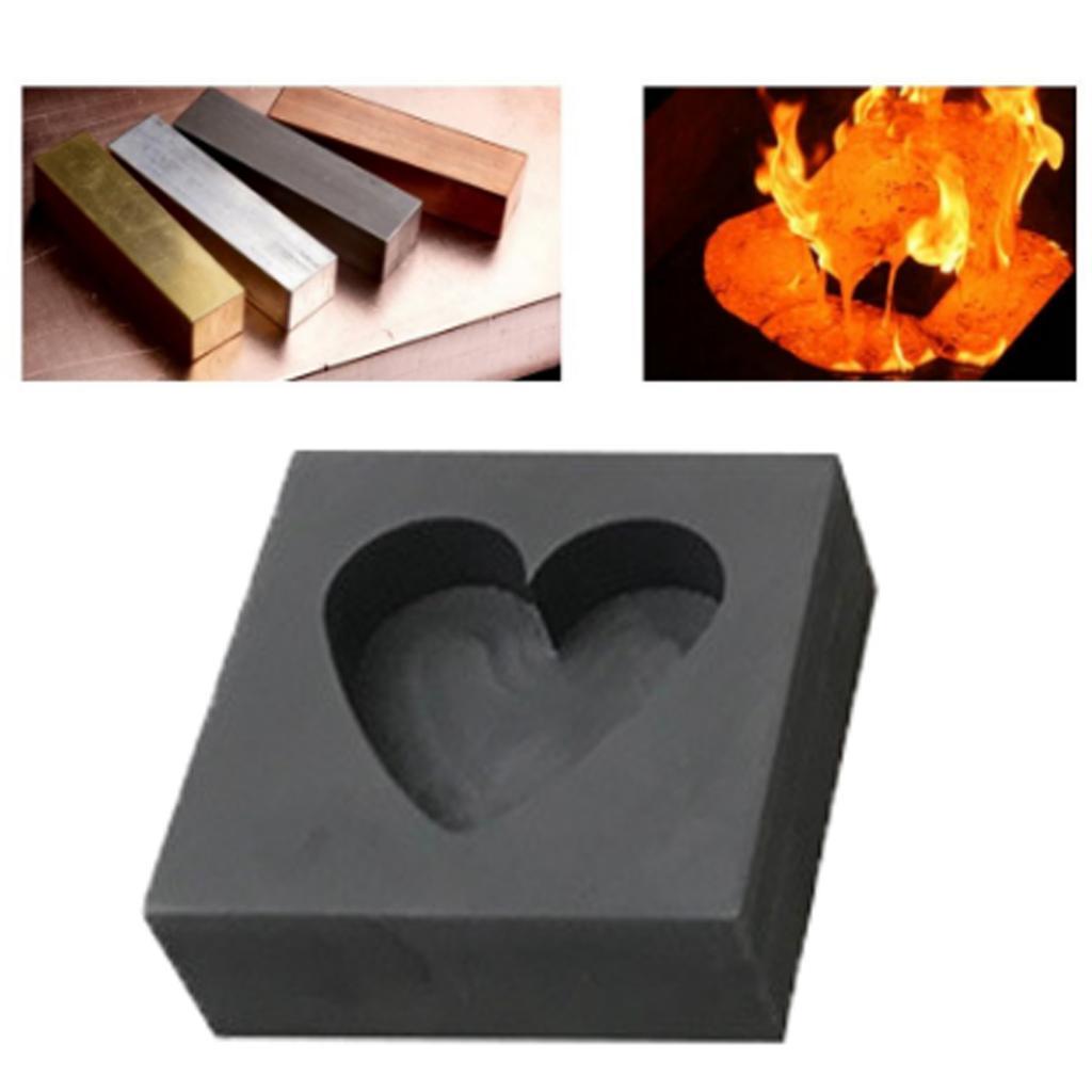 Gold High Density Graphite Mold Multi-Shape DIY Tools 5-6ml Heart