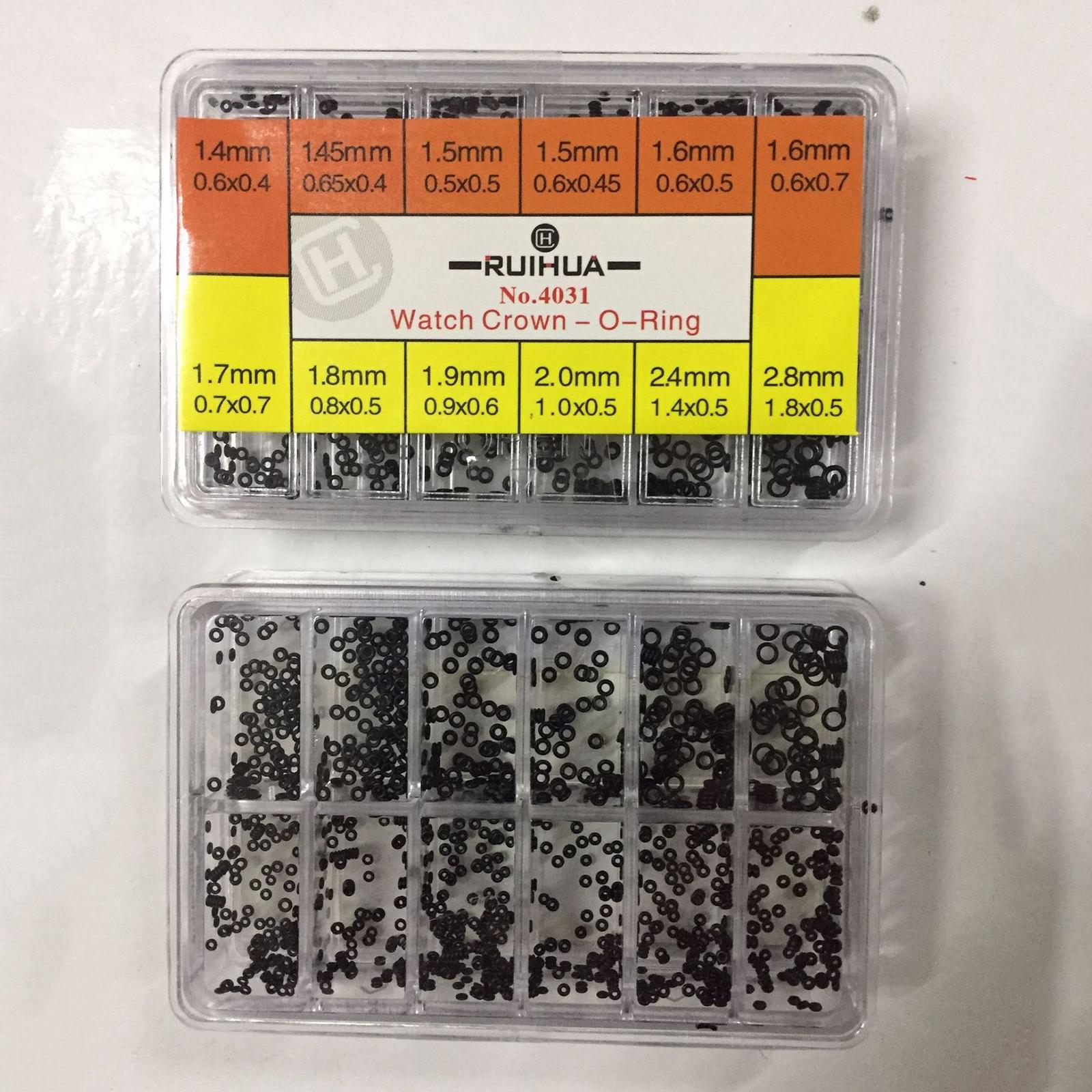 2x1000pcs/box Rubber Washer Watch Crown Waterproof Watch Gaskets Replacement