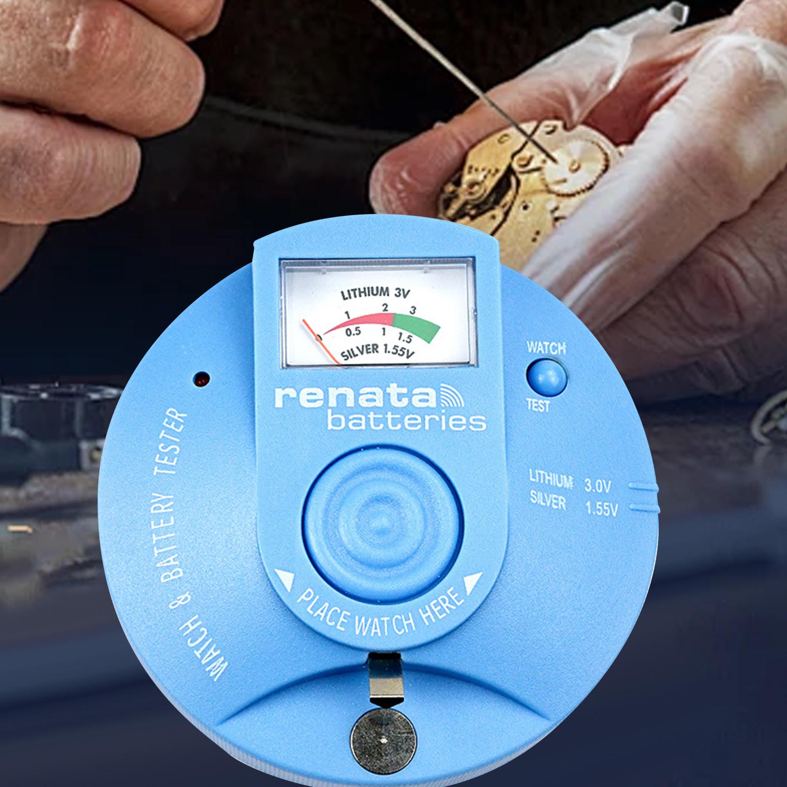 Cell Battery Tester Portable Professional Worker Watch Movement Tester