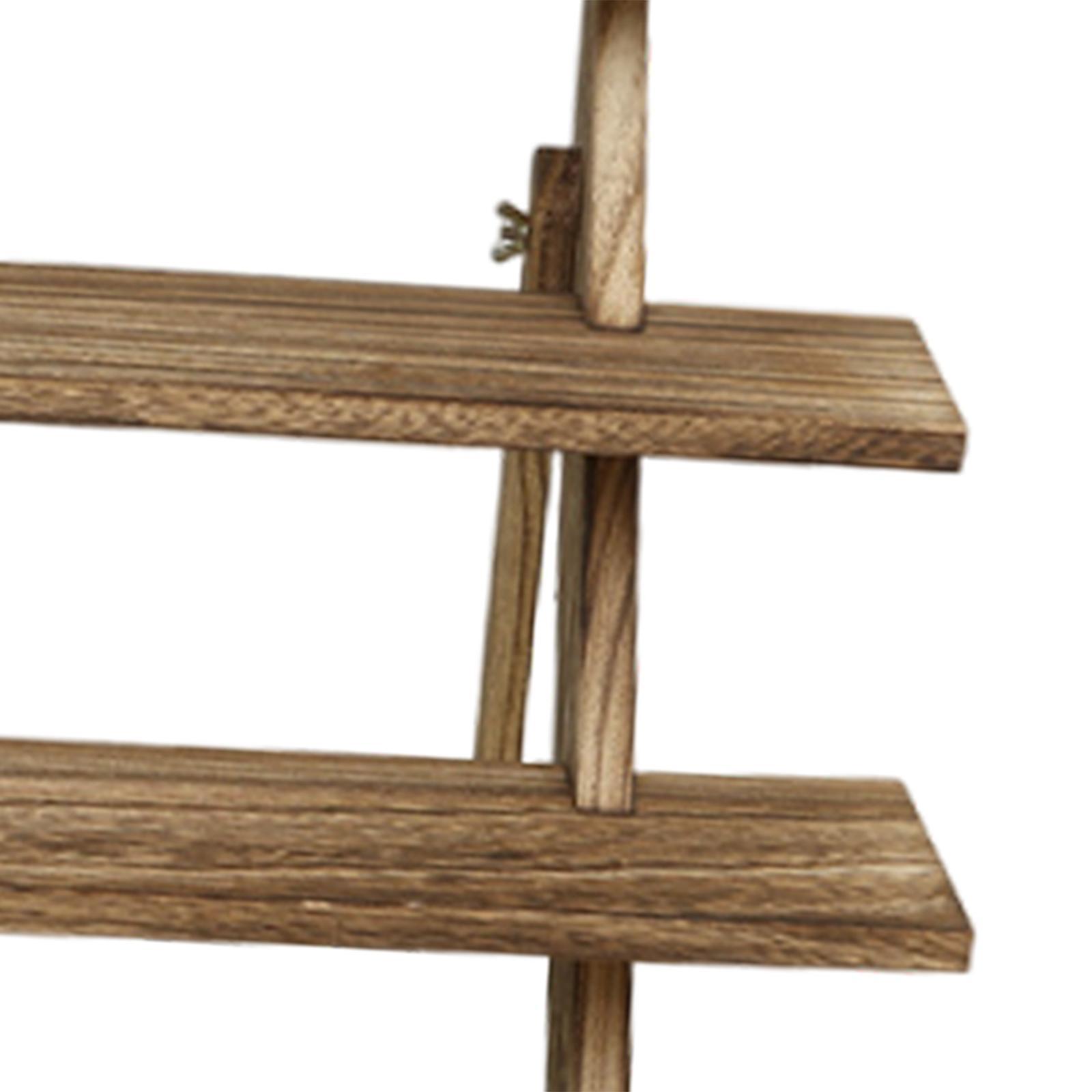 Wood Riser Modern 4 Layer Desktop Organizer for Photo Cosmetics Collectibles