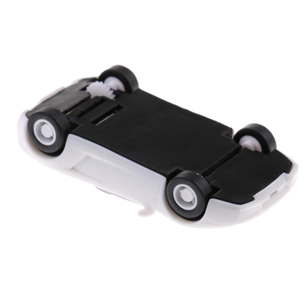 2xMini Solar Powered Racing Toy Car Kids Gift Party Bag Filler White