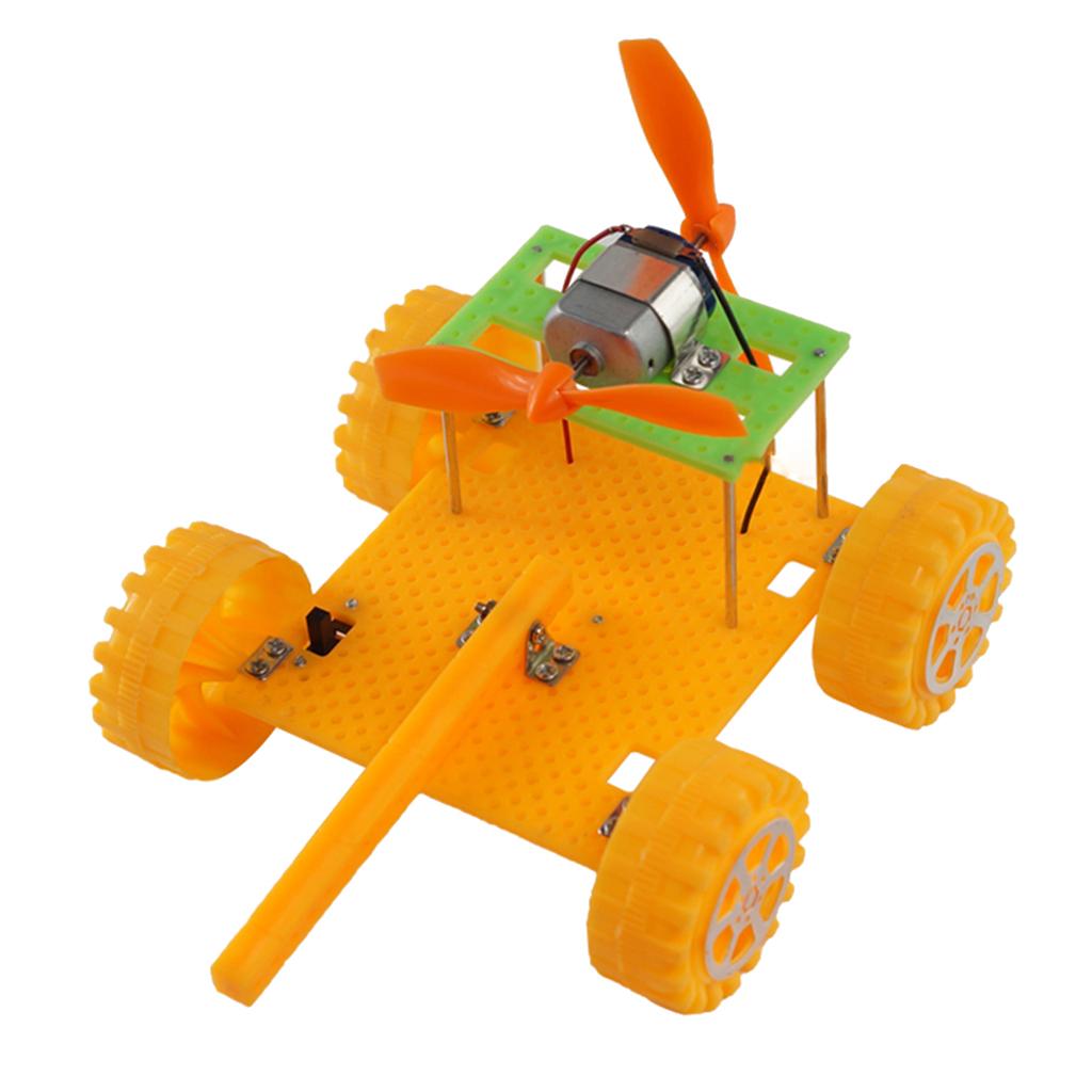 2xDIY Assembled Wind Powered Jet Tank Technology Model Scientific Toy