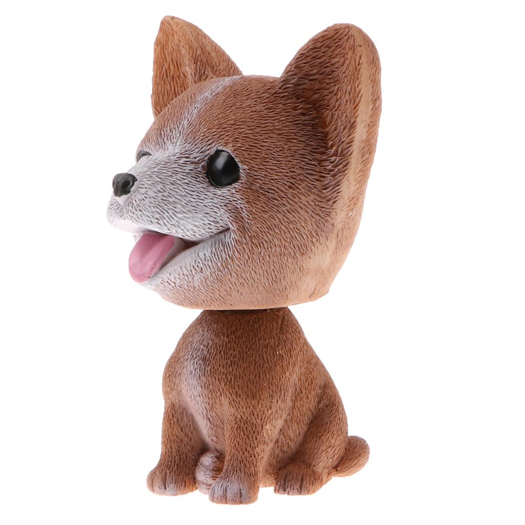 Bobblehead Dog Toy Shaking Head Nodding Lucky Animal Puppy Figure Doll