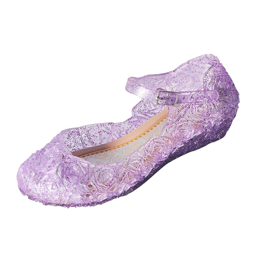 Childrens silver GLITTER summer garden JELLY SHOES HOLIDAY BEACH or pool shoes