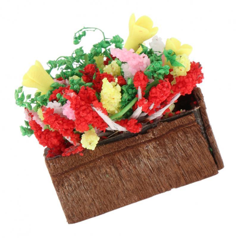 1:12 Scale Dollhouse Miniature Flower Potted Plant Fairy Garden Accessories