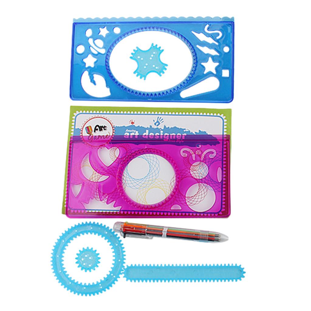 Spirograph Geometric Ruler Stencil Spiral Toy Stationery DIY Spiral Art Tool