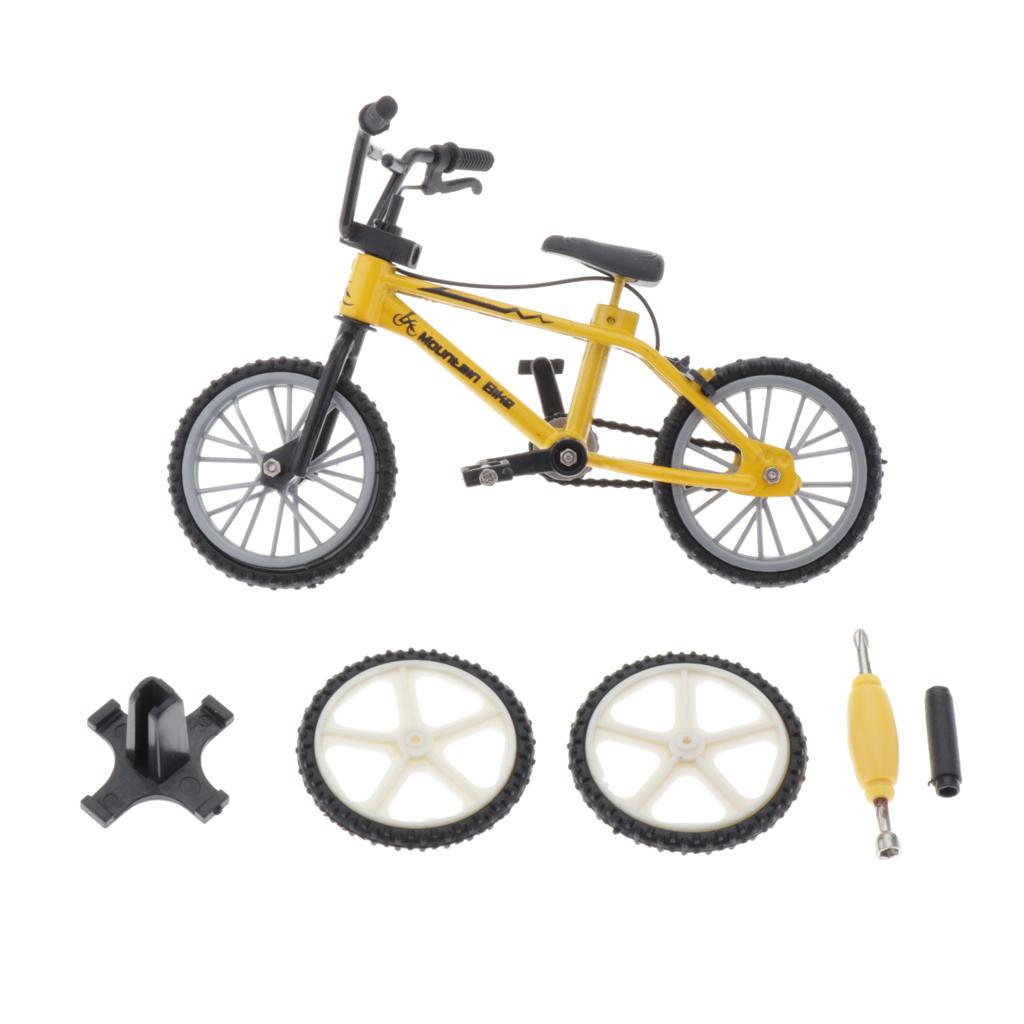 Finger bike model toy set Yellow