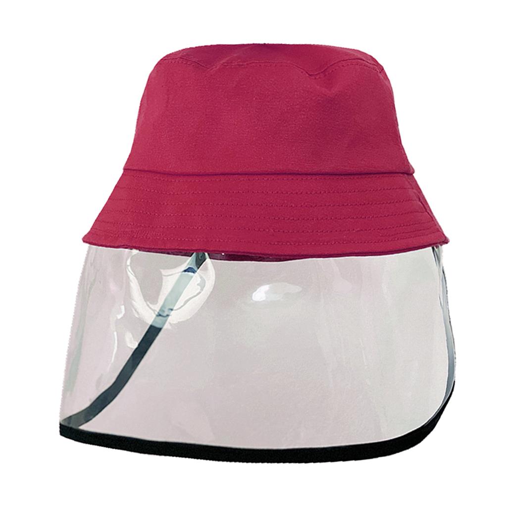 For Baby Kids Anti-spitting Protective Hat Cap Cover Outdoor Safety Rose Red