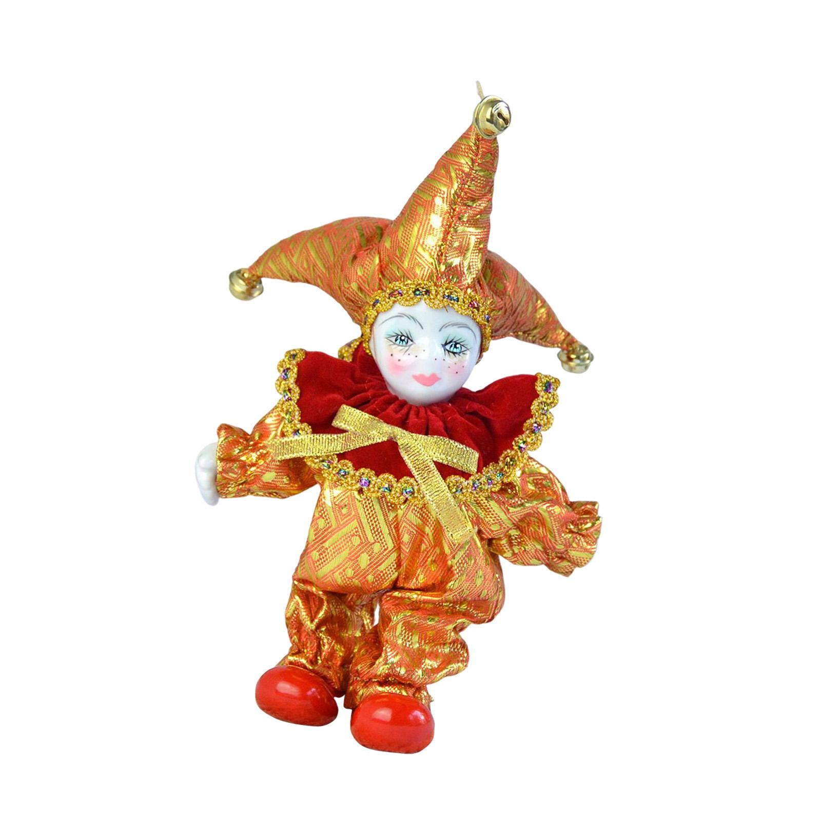 Porcelain Jester Clown Dolls