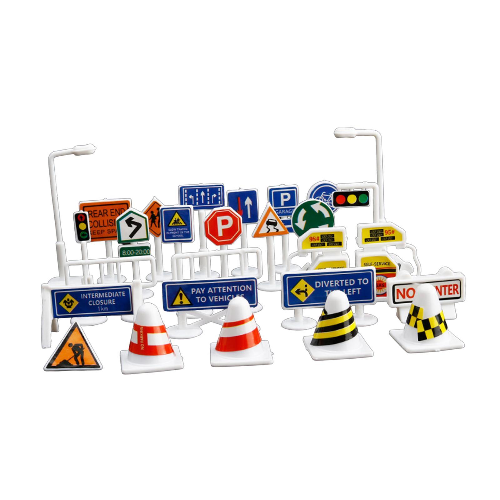 Street Signs Playset 28Pcs