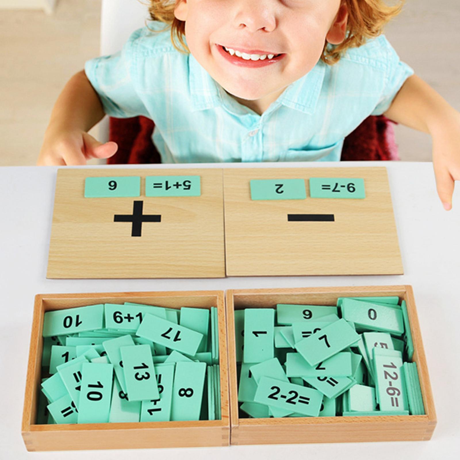 Montessori Mathematics Toys Maths Games Multifunction for Classroom Children Division