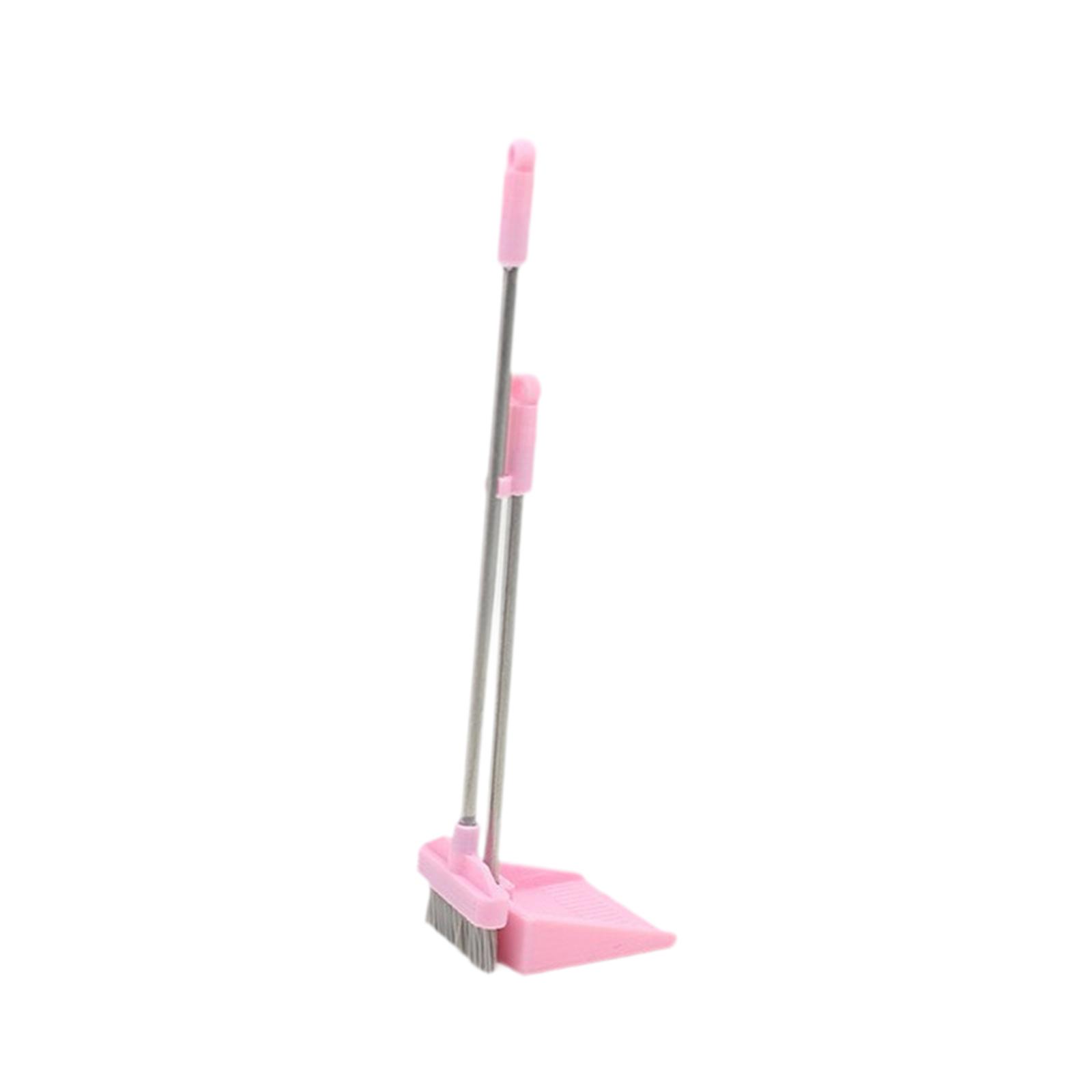 Dollhouse Broom Dustpan Kit Pink