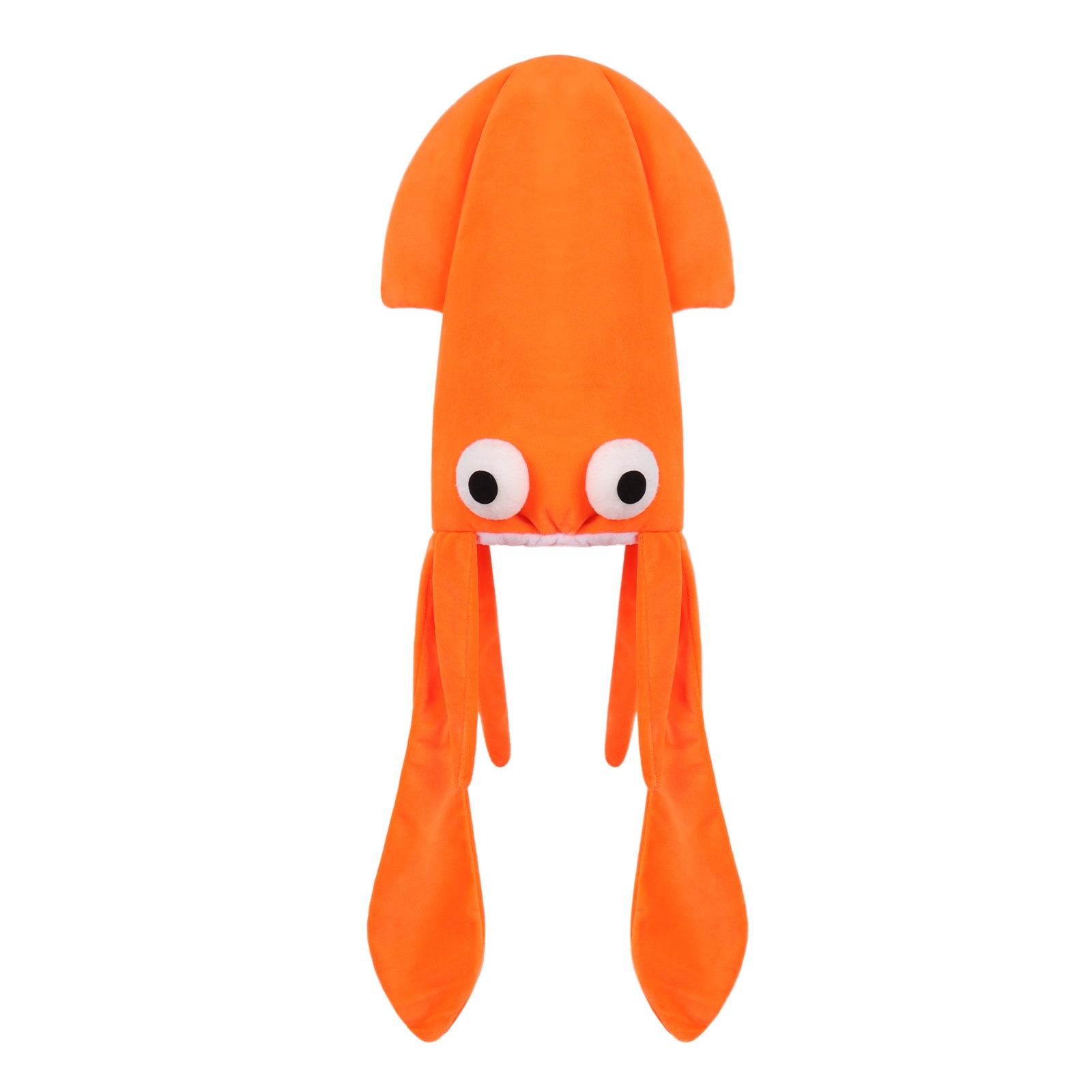 Squid Costume Hat Orange