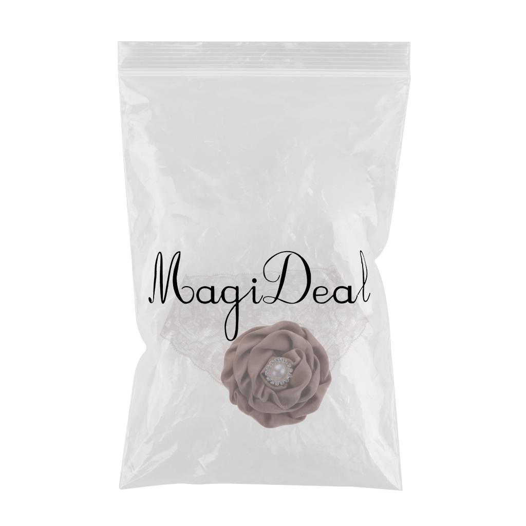 Infant Toddler Baby Flower Headband Newborn Hair Band Girl Gift  Coffee