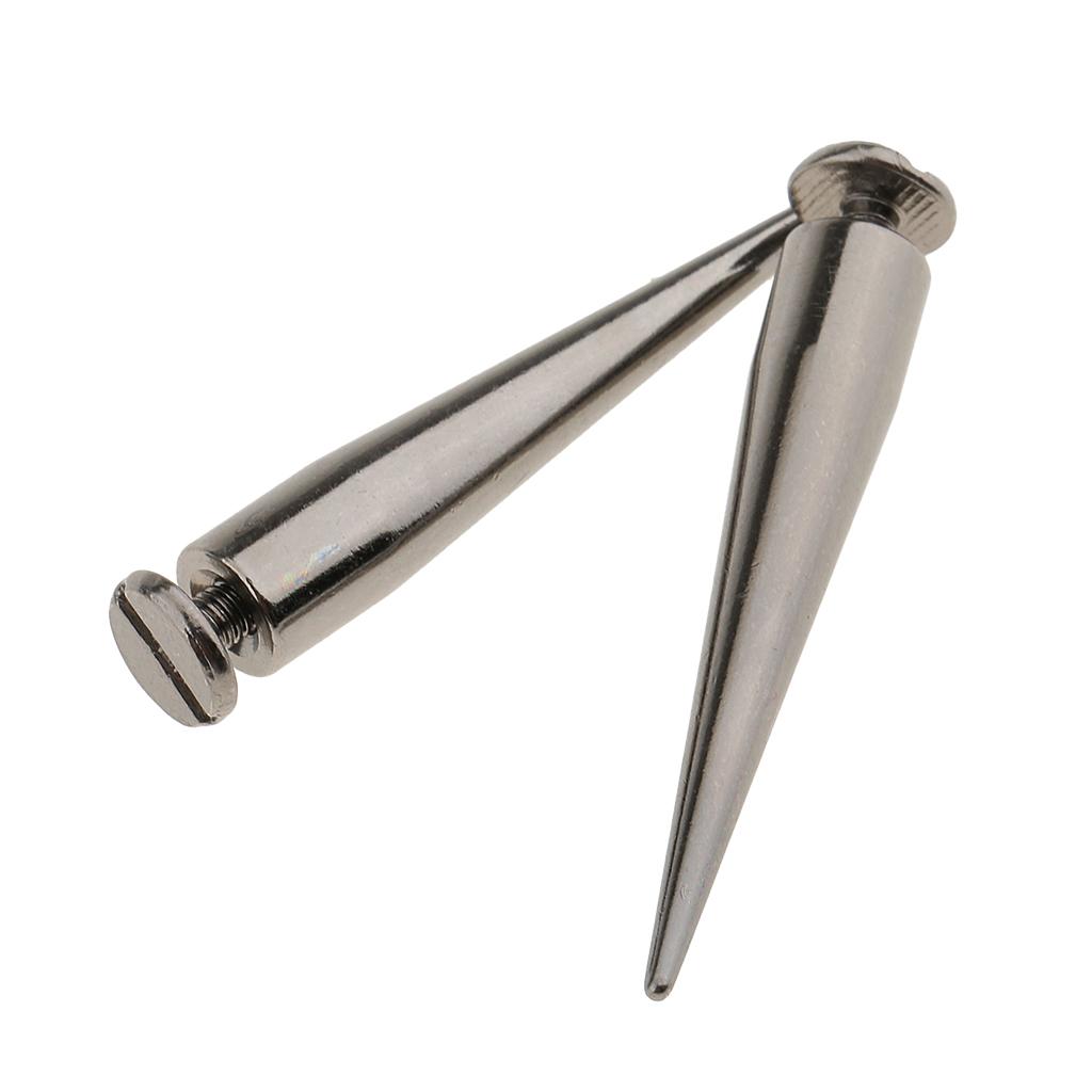 4x10pcs Rivet Cone Studs Rock Spikes Spots Leather Craft DIY Grey Black