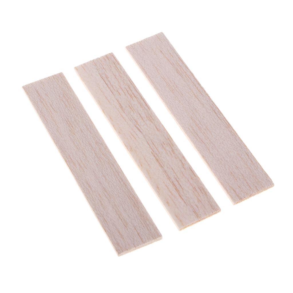 4xNatural Round Balsa Wood Woodcraft Flat Sticks Dowel 30 Pieces 90mm
