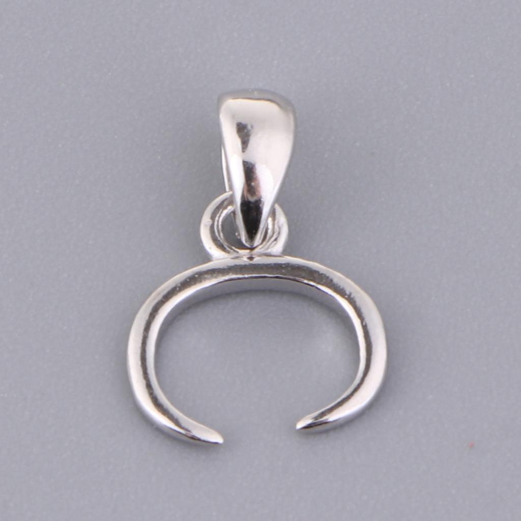 Sterling Silver Bead Pendant Bail B