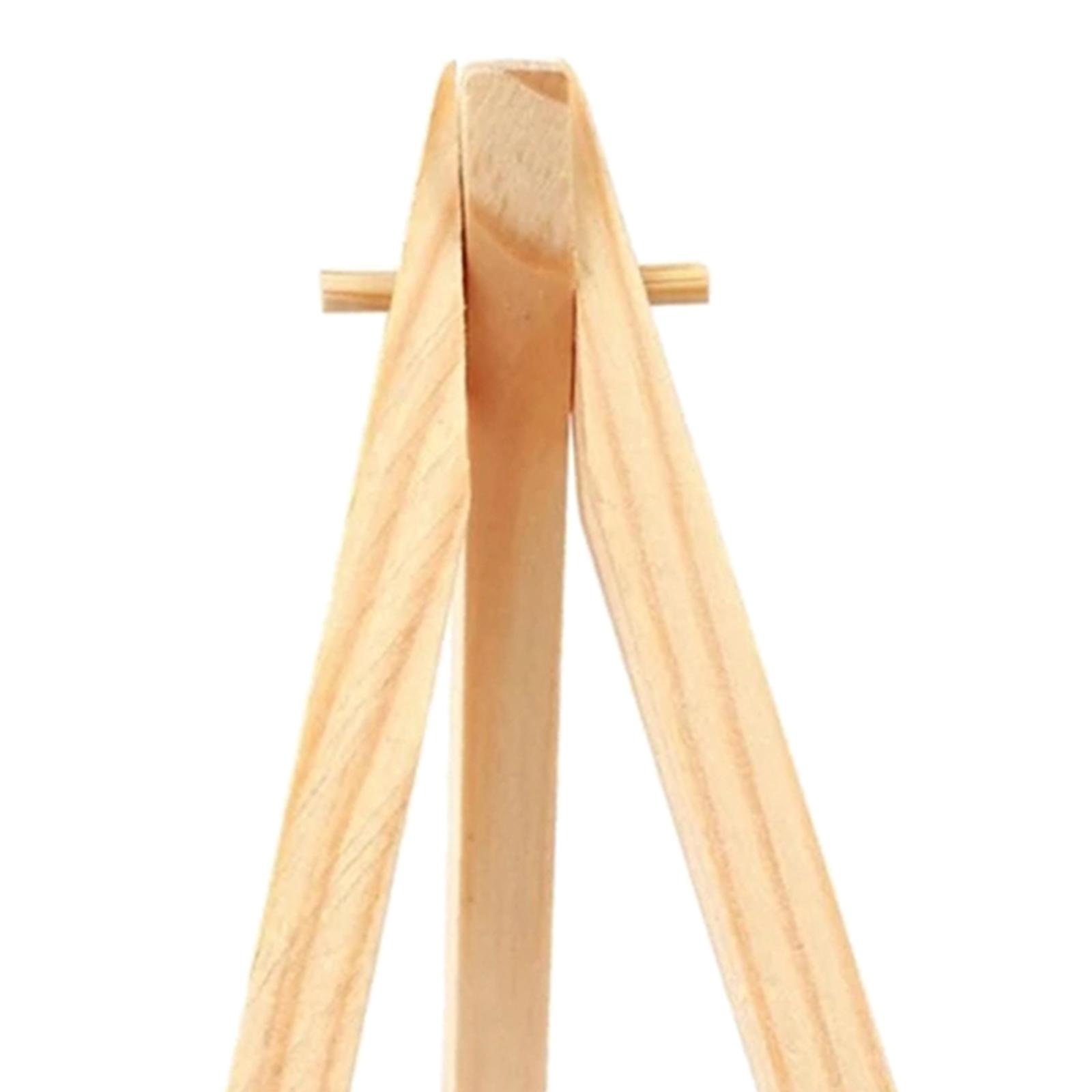 2x10Pieces Wood Desk Tabletop Easel Wood Drawing Picture Stand Holder 8x15CM