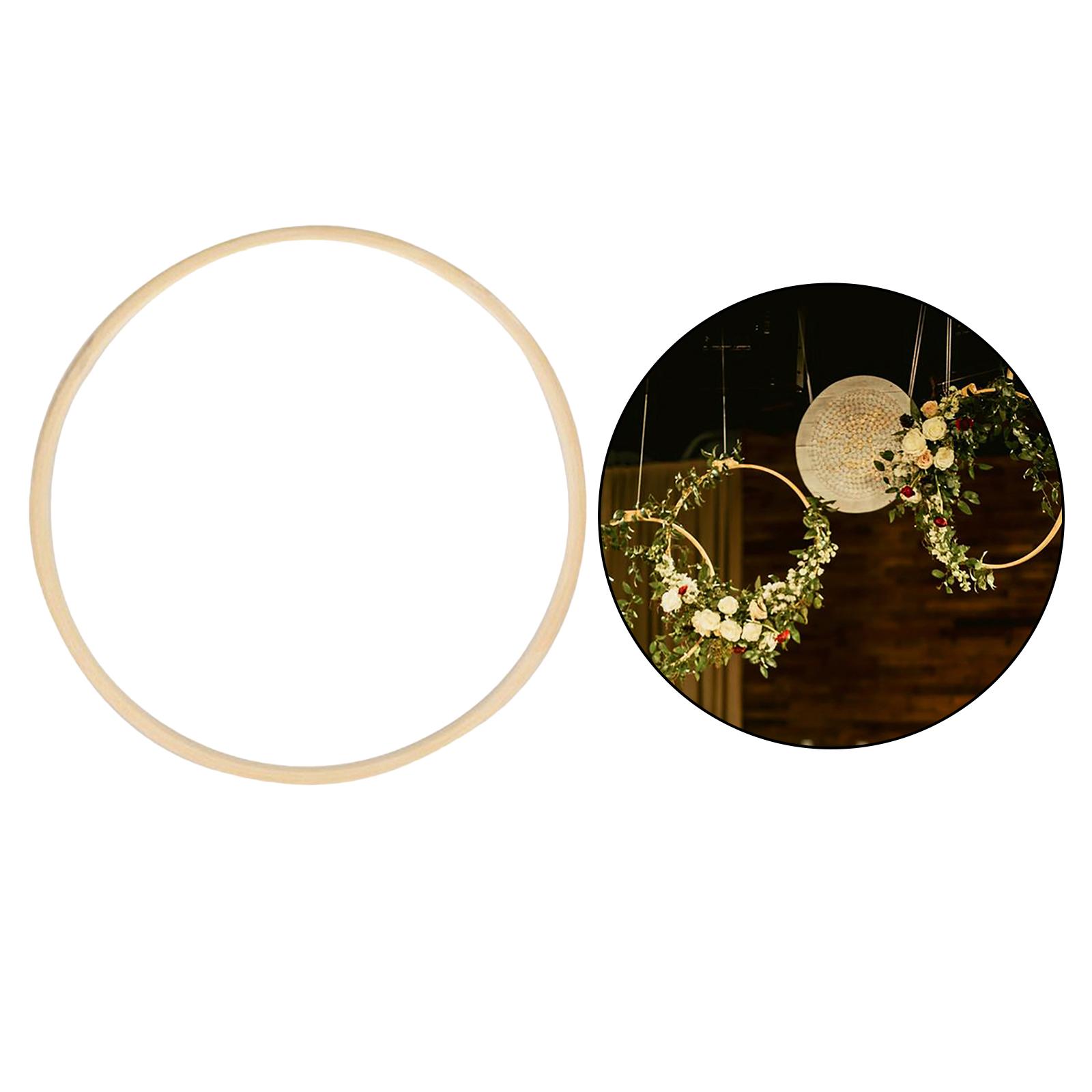 3pcs Embroidery Hoops Wooden Round Bamboo Cross Stitch for Art Craft