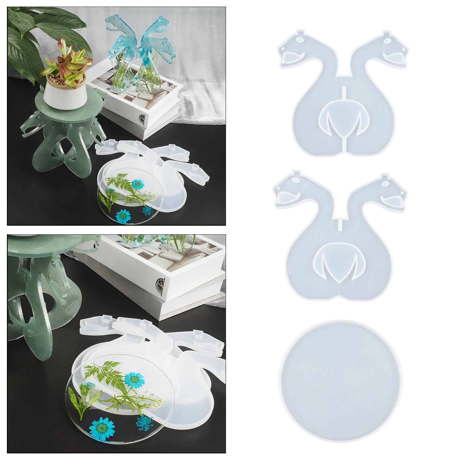 Resin Casting Mold Display Rack Crafting Snake Shaped Stand DIY Shelf Moulds