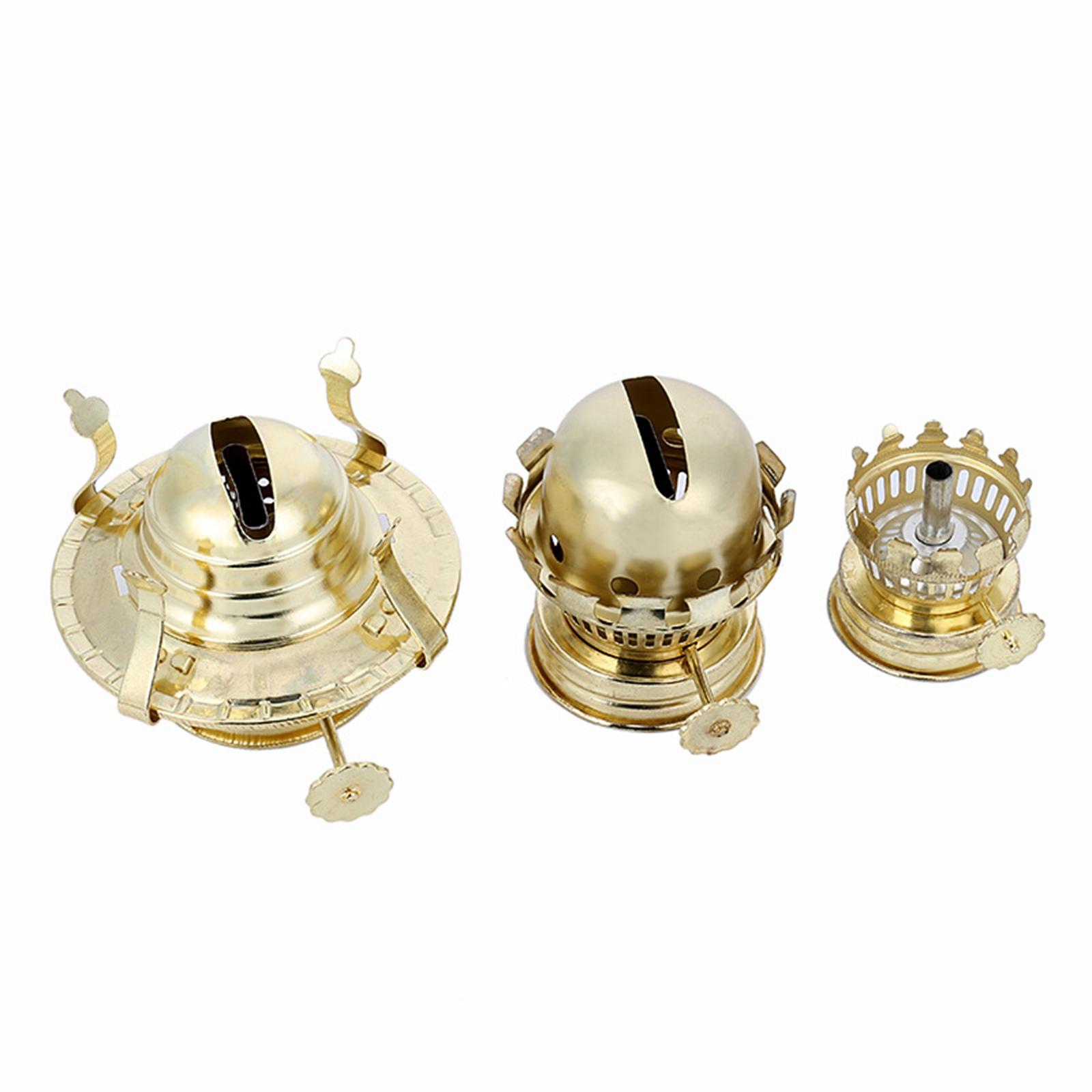 Oil Lamp Burner Replacement Durable Oil Lamp Accessories with Lamp Wick